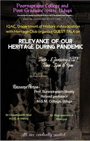 Gust Talk on RELEVANCE OF OUR HERITAGE DURING PANDEMIC