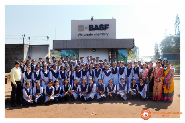 Industrial visit to BASF  Mangalore