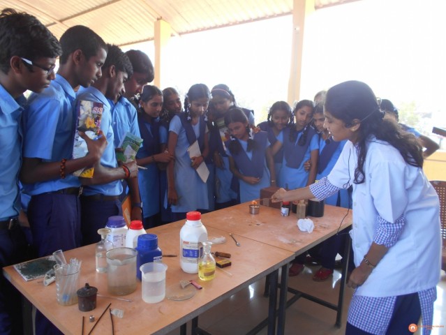 Experiment demonstration in  Govt  PU College, Malpe..