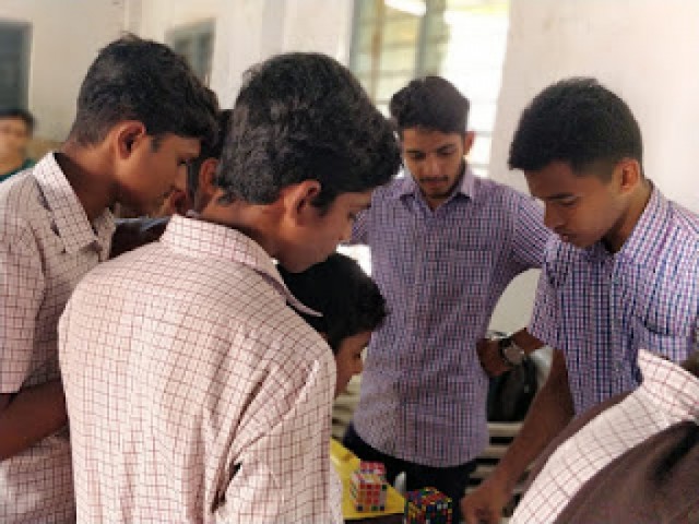 Extension /Outreach Programme by B.sc and M.Sc Maths students 
