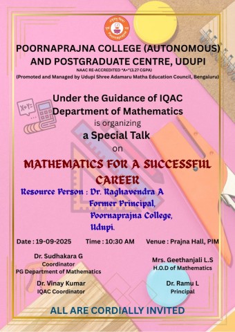 Mathematics for successful  career